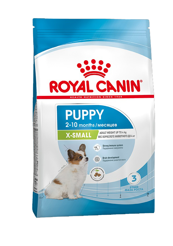 Корм для щенков миниатюрных пород Royal canin x-small puppy 500 г