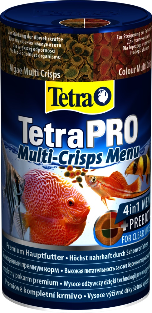 Корм чипсы для всех видов рыб Tetra menu 250 мл pro 4 вида
