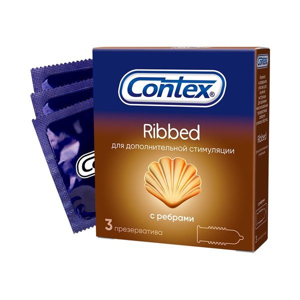 Презервативы Contex Ribbed N 3