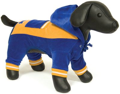 Костюм спортивный для собак желто-синий Dezzie 45см