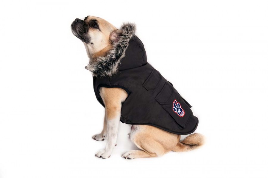 Куртка для собак черная р.s fw15