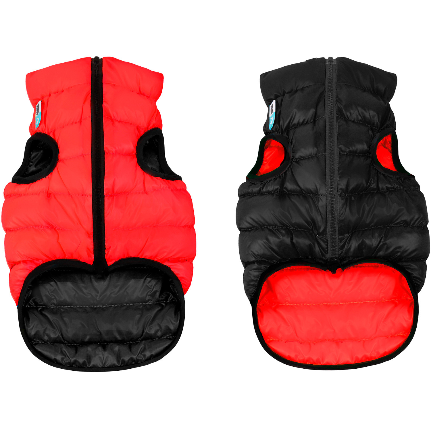 Курточка двусторонняя для собак красно-черная Airyvest р.xs 22см