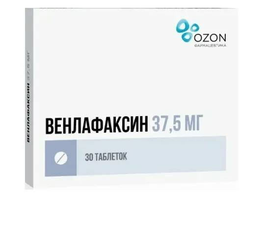 Венлафаксин Озон тб п/о 37,5 мг N 30