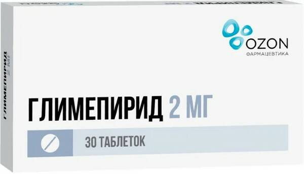 Глимепирид Озон таб 2мг N 90