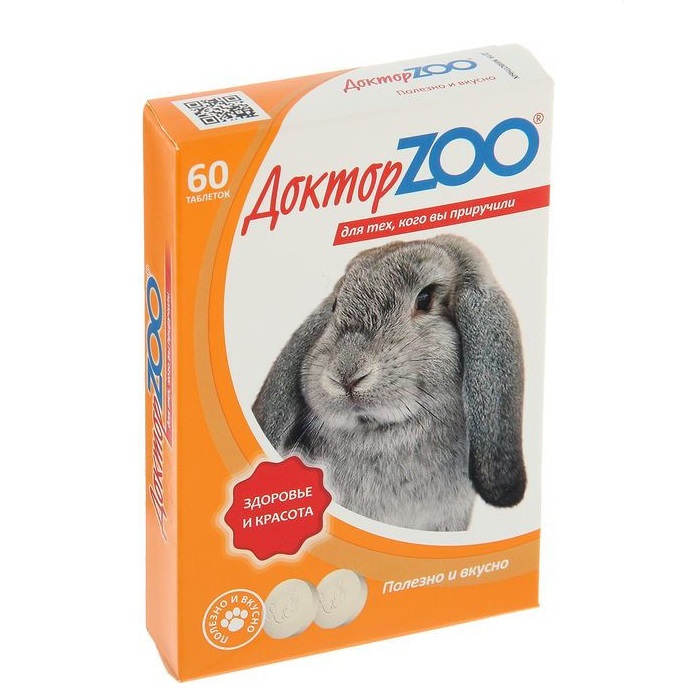 Лакомство витаминное для кроликов Доктор зоо n60