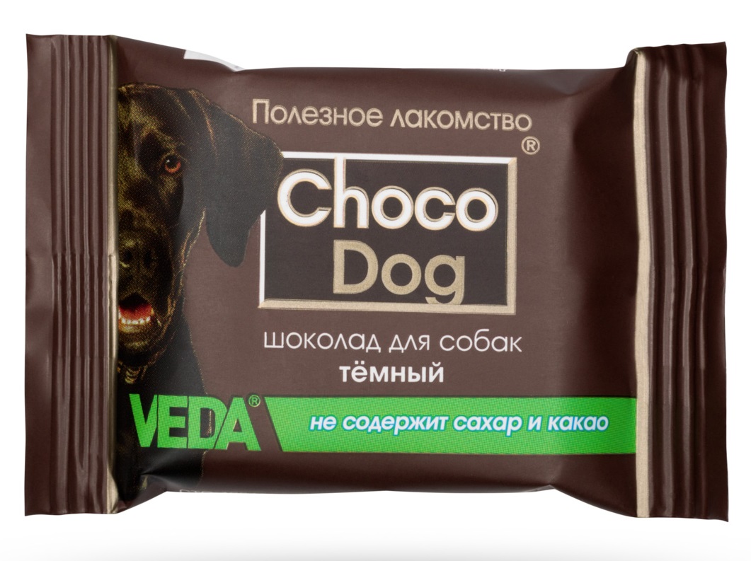 Лакомство для собак Choco dog 15 г темный шоколад