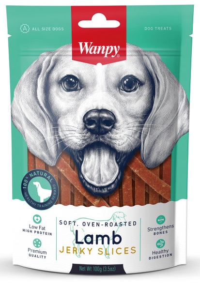 Лакомство соломка для собак Wanpy dog 100 г из мяса ягненка