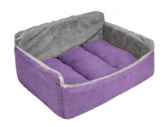 Лежак диван фиолетовый Дарэленд самсон бархат синтепух периотек 46х33х22см №1