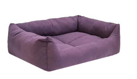 Лежак прямоугольный пухлый фиолетовый Дарэленд манеж бархат 65х49х16см №3