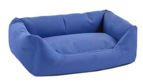 Лежак прямоугольный с подушкой темно-синий Дарэленд оксфорд нейлон синтепух 45х33х15см №0