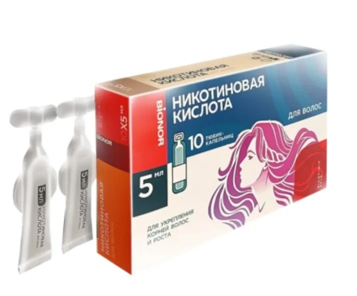Никотиновая к-та для волос 5 мл N10