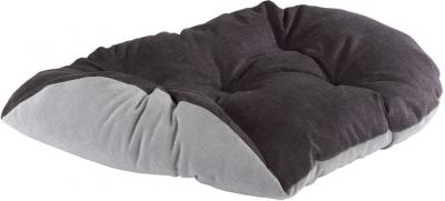Лежанка подушка мягкая для собак и кошек серый с черным Ferplast relax 65/6 цветная коллекция