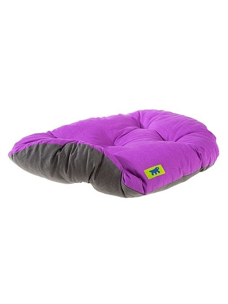 Лежанка подушка мягкая для собак и кошек фиолетовый с красным Ferplast relax c65