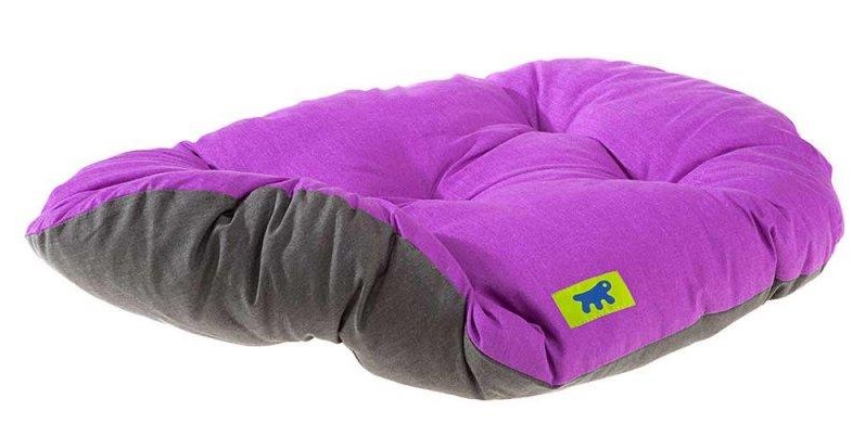 Лежанка подушка мягкая для собак и кошек фиолетовый с черным Ferplast relax c45