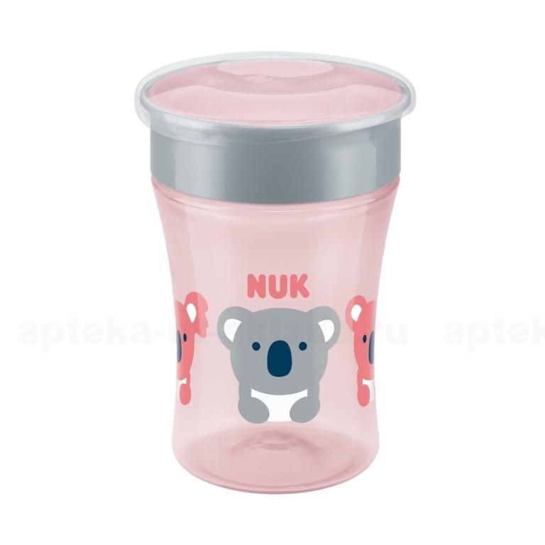Nuk Magic Cup поильник Микки Маус с непротекающей крышкой-насадкой для питья через край 8+ 230мл /10255425/