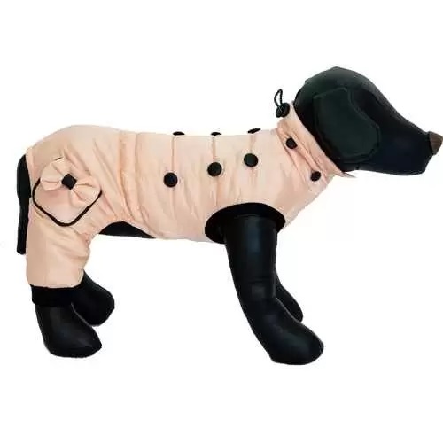 Комбинезон с карманами для собак розовый Joy р.l