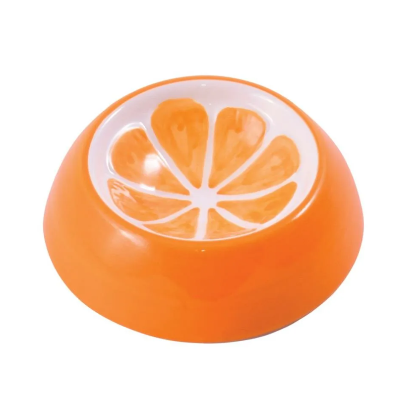 Миска керамическая для грызунов Mr.kranch апельсин 10 мл
