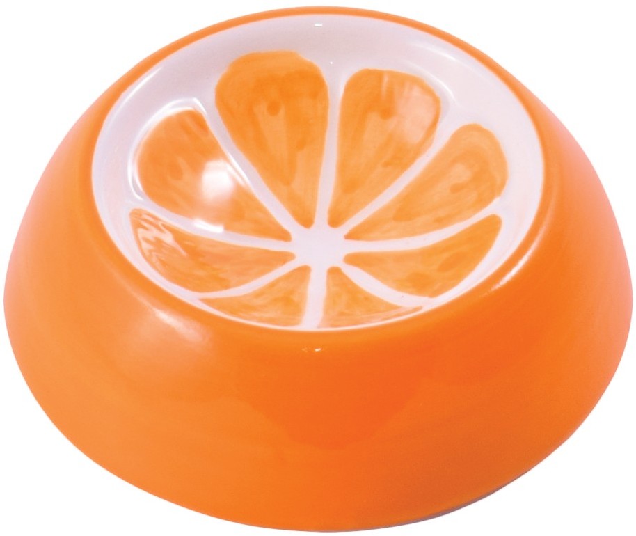 Миска керамическая для грызунов Керамикарт 10 мл апельсин