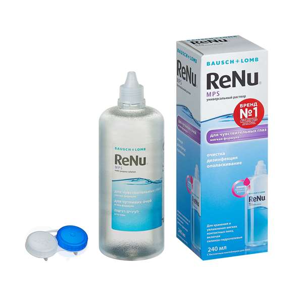 Раствор Renu MPS универ для контактных линз для чувс глаз 240мл