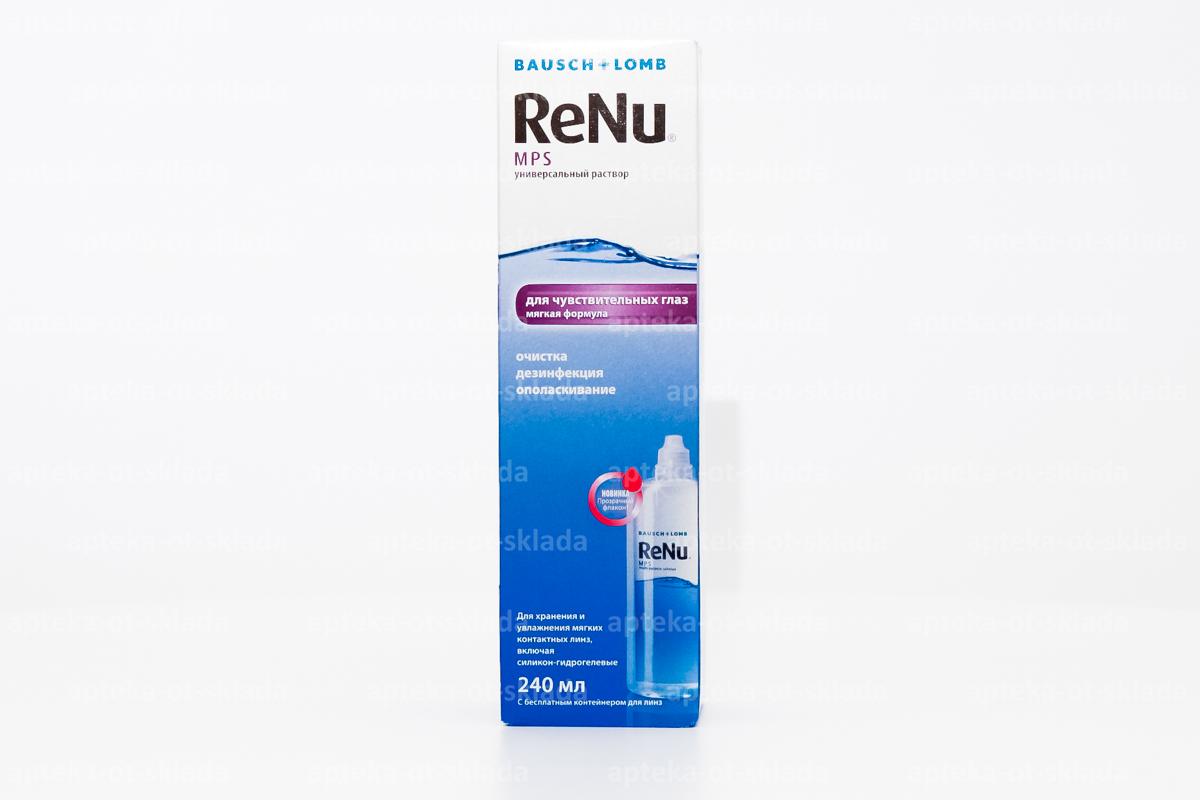 Раствор Renu MPS универ для контактных линз для чувствительных глаз 240мл