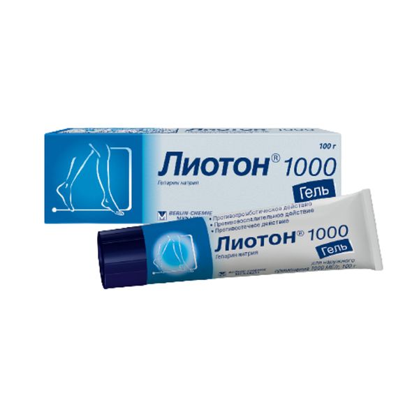 Лиотон 1000 гель 1000МЕ/г 100г