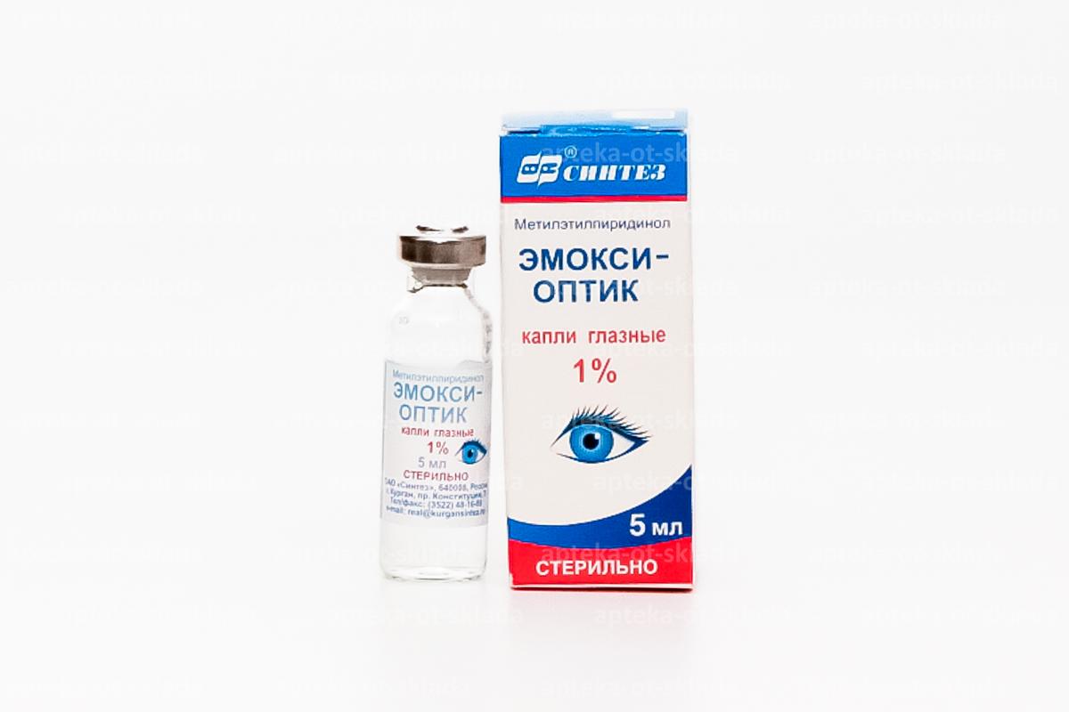 Эмокси-оптик (Эмоксипин) капли глазн 1% 5мл , описание и .