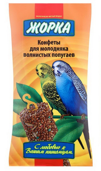Конфеты для молодняка волнистых попугаев Жорка 100 г n2