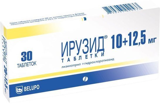 Ирузид тб 10мг/12,5мг N 30