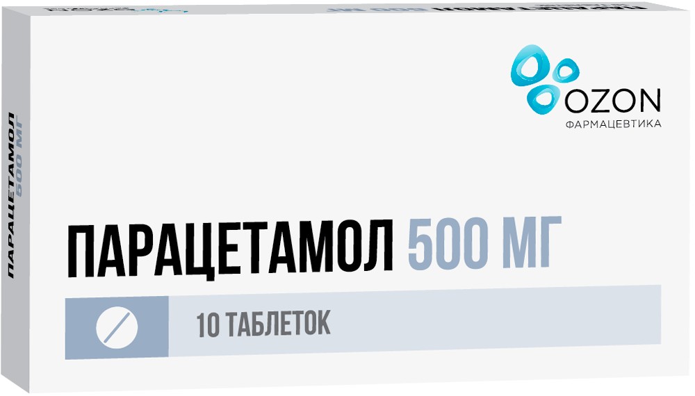 Парацетамол Озон тб 500мг N 10