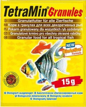 Корм гранулы для всех видов рыб Tetra min 15 г granules sachet
