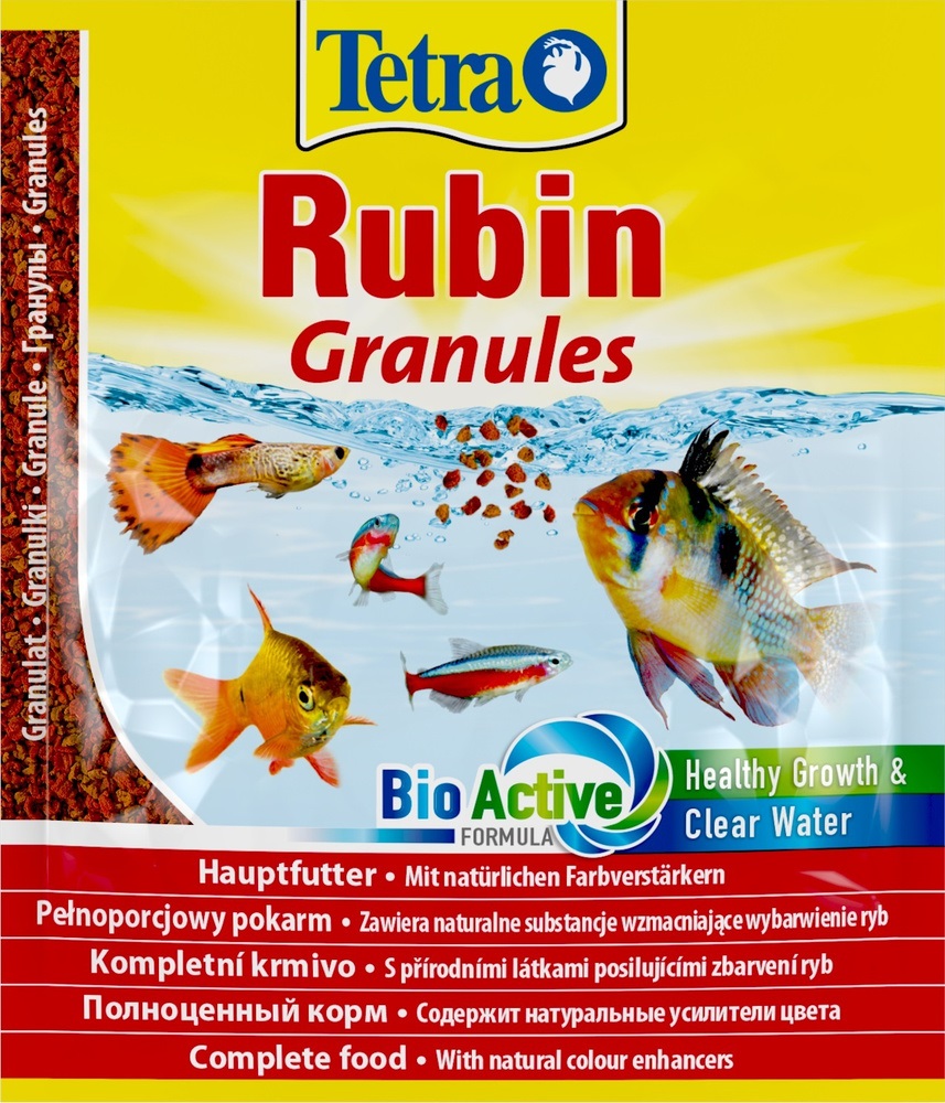 Корм гранулы для окраса рыб Tetra rubin 15 г