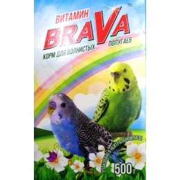 Корм для волнистых попугаев Брава 500 г витамин