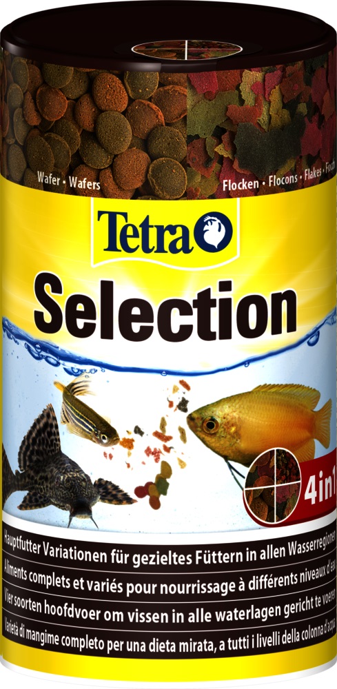 Корм для всех видов рыб Tetra selection 100 мл хлопья,чипсы,гранулы,микс
