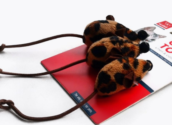 Набор игрушек мышка для кошек Nunbell 5.5х2.8см n3 30919-0120