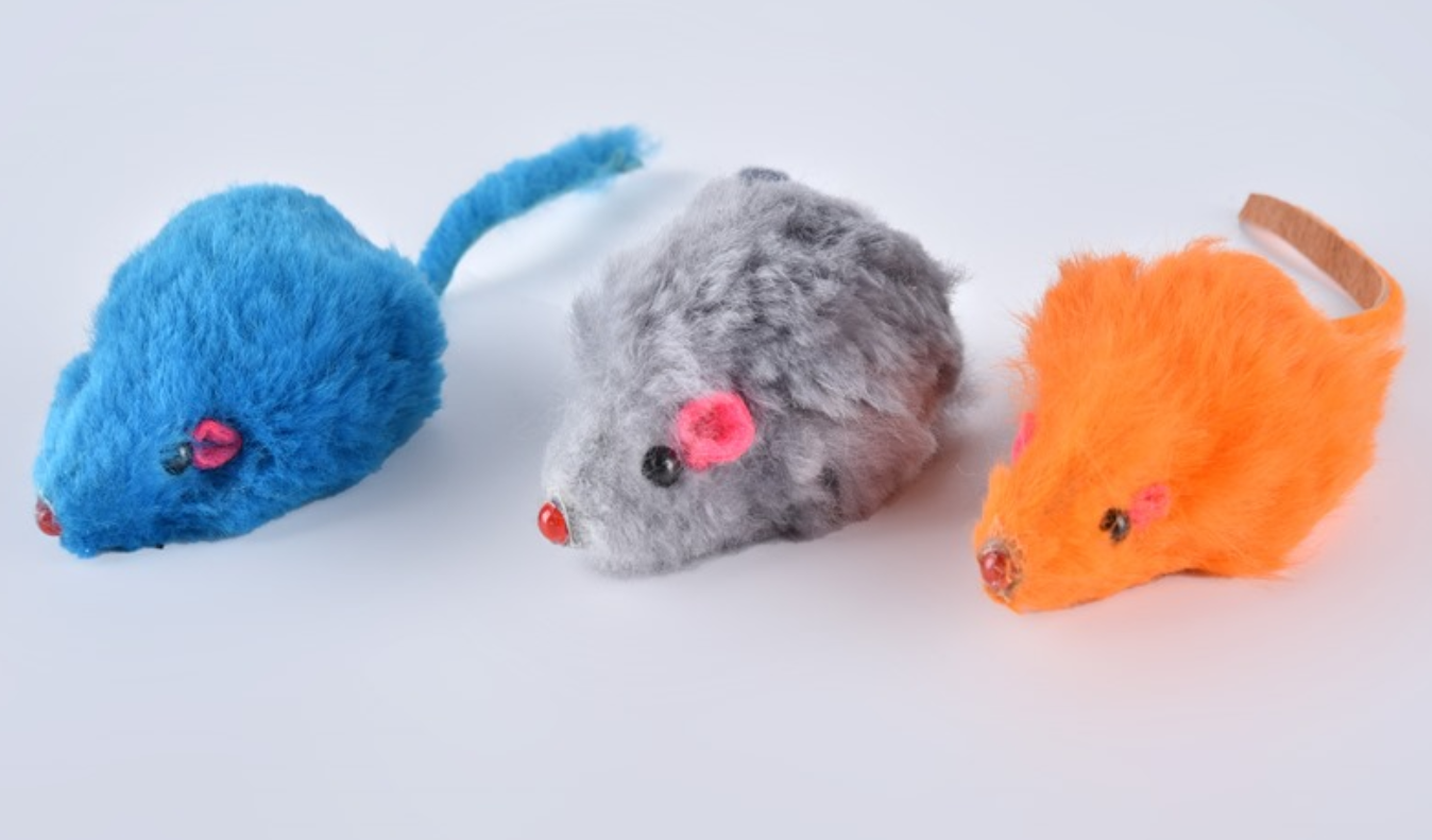 Набор игрушек мышка для кошек Nunbell натуральный мех 11х17см n3 sasp 8211