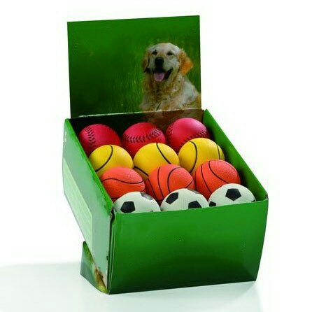 Набор игрушек мяч для собак Beeztees мягкая резина 6.3см