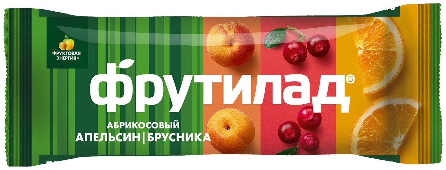 Фрутилад батончик абрикосовый с апельсином и брусникой 30г