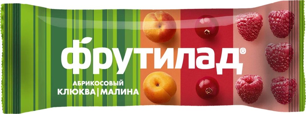 Фрутилад батончик абрикосовый с клюквой и малиной 30г