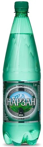 Вода минеральная Нарзан п/э 1л газированная