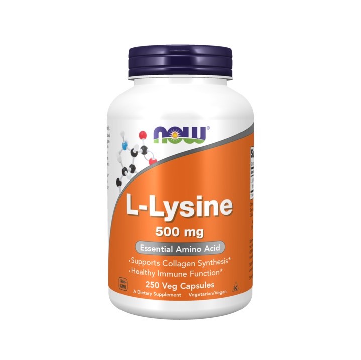 NOW L-Lysine Лизин+ 500мг капсулы 833мг N 250