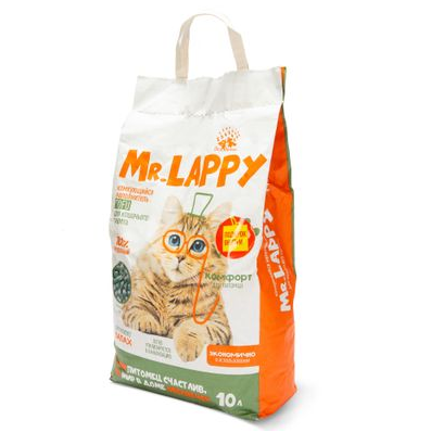 Наполнитель комкующийся для кошачьего туалета Mr.lappy tofu 10 л 5 кг зеленый чай