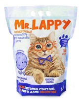 Наполнитель силикагелевый для кошачьего туалета Mr.lappy прохладный бриз 3.8 л