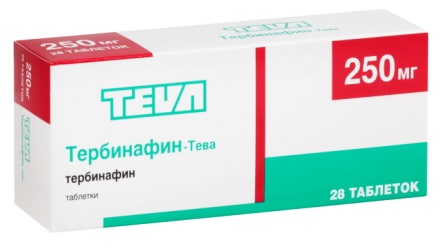 Тербинафин - Тева тб 250 мг N 28