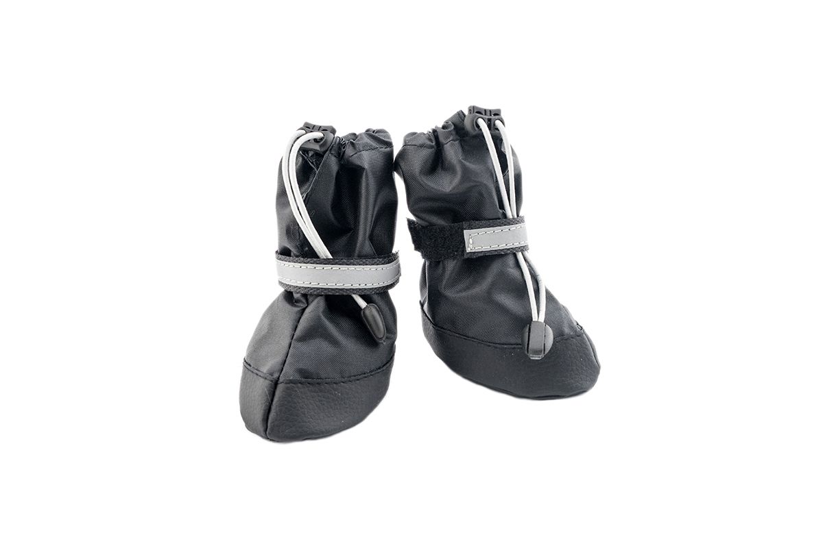 Обувь для собак черная Чип пара экокожа +полиэстер р.xxl 15х11х17.5см №7