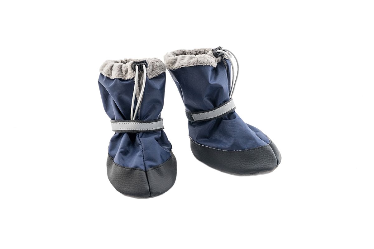Обувь утепленная для собак темно-синяя Дарэлл пара на меху р.xl 12х8.5х15hсм №6
