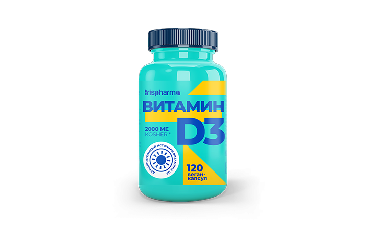 Ирисфарма Витамин Д3 2000МЕ веган-капс N 120