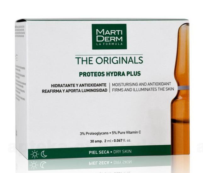 MartiDerm Originals Proteos Hydra Plus SP сыворотка-уход ампульная 2мл для увлажнения и защиты кожи N 30
