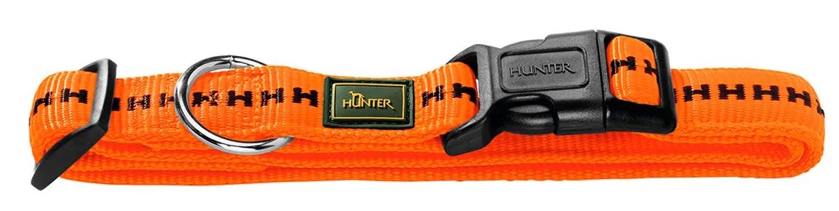 Ошейник для собак оранжевый Hunter power grip vp р.xl 45-65см