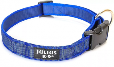 Ошейник для собак сине-серый Julius-k9 color&gray 39-65х2.5см