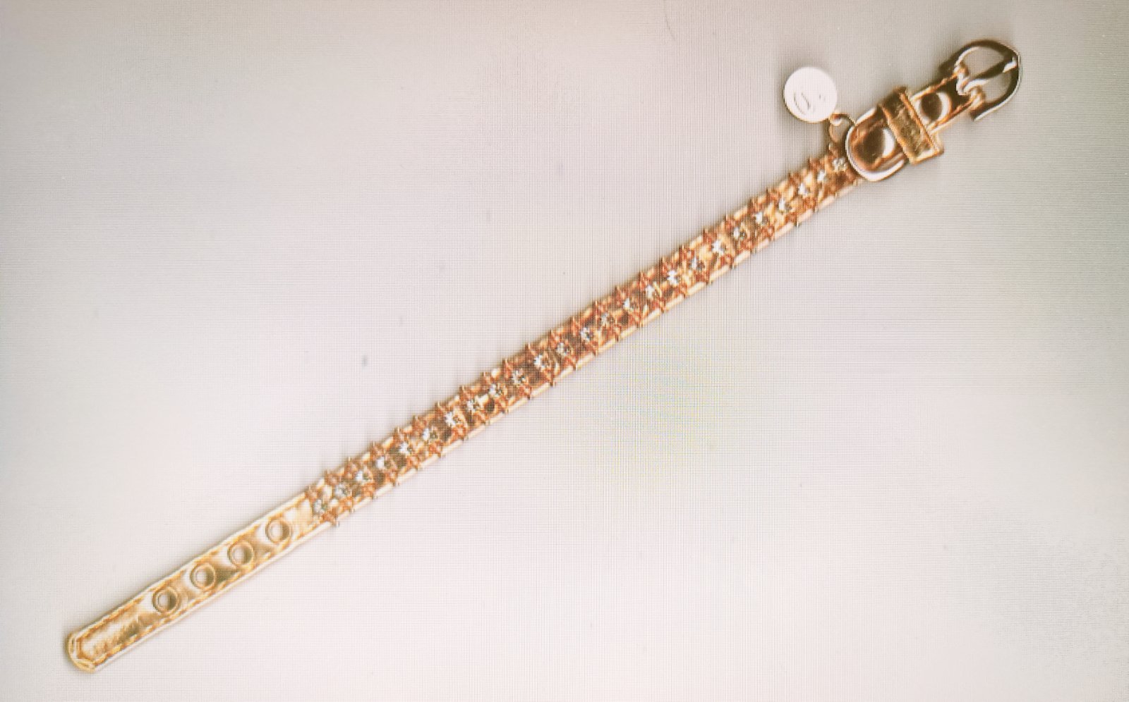 Ошейник золотой 1х26см